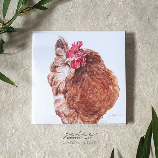 Bessie Struts her Stuff- Greeting Card