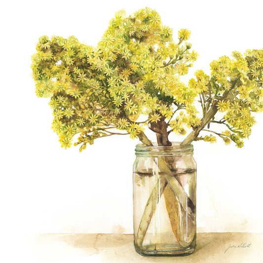 Simple Yellow Vase - Greeting Card