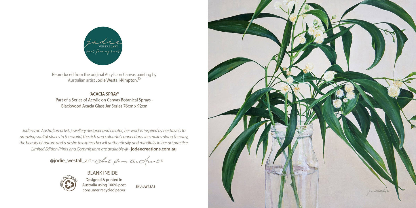 Acacia Spray - Greeting Card