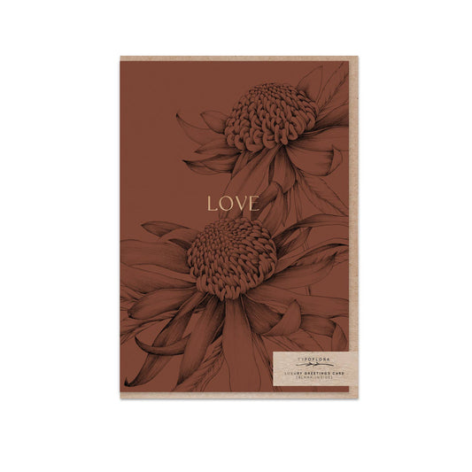 Waratah Love Card