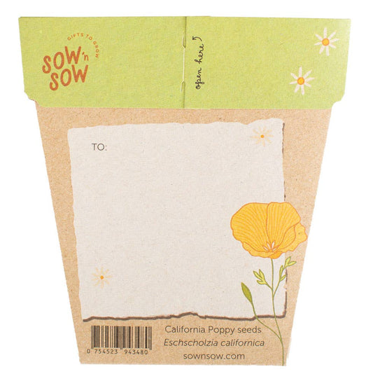 California Poppy Gift of Seeds