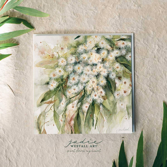 'Splendour flowering gum' - Greeting card