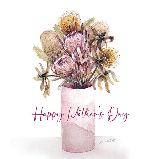 ‘Happy Mother's Day’ Native Flowers - Greeting Card