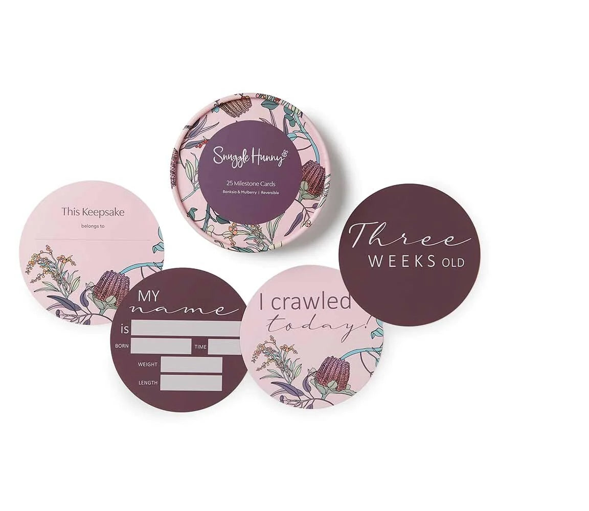 baby gift milestone cards banksia
