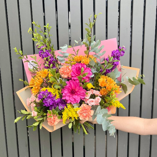 Bright mixed flower bouquet