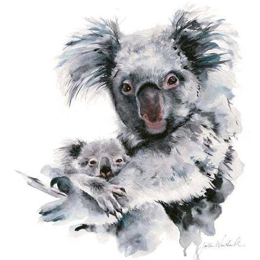 Koala Cuddles - Koala Mum and baby Greeting Card