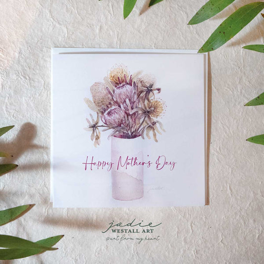 ‘Happy Mother's Day’ Native Flowers - Greeting Card
