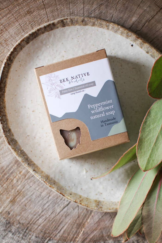 Peppermint wildflower natural soap