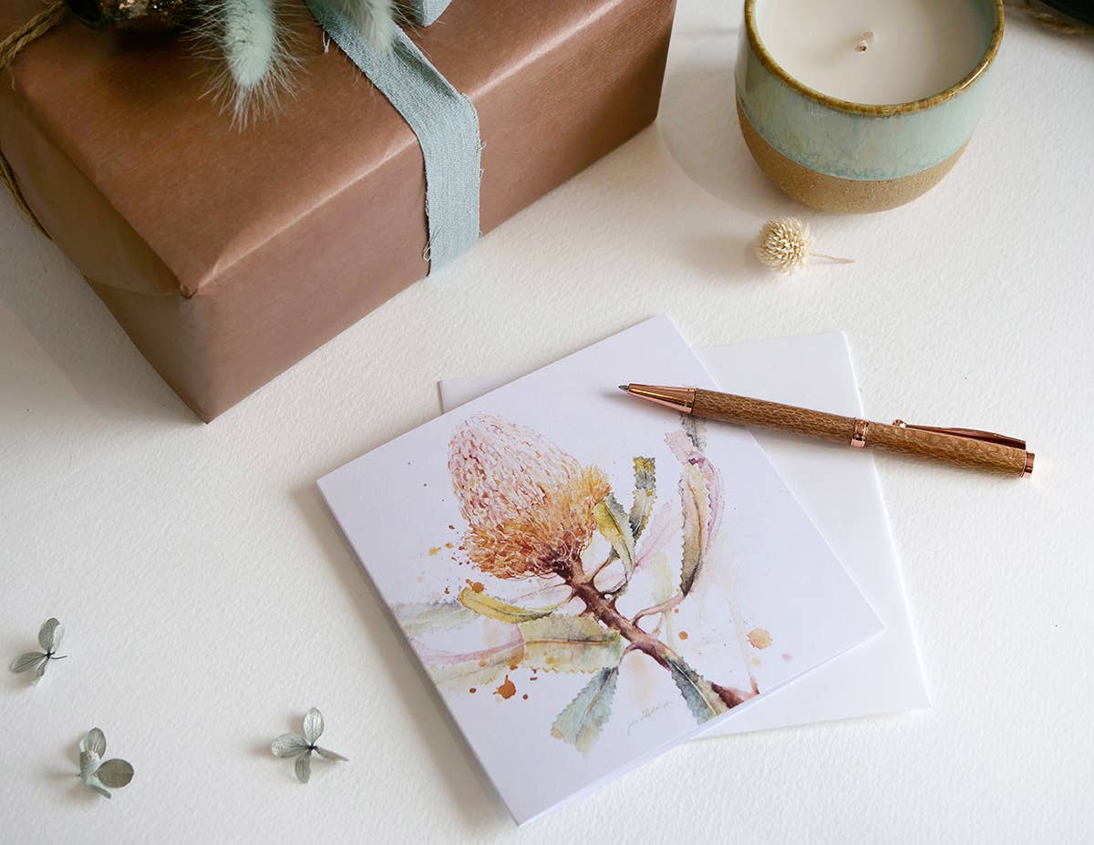 Hookers Banksia- Greeting Card