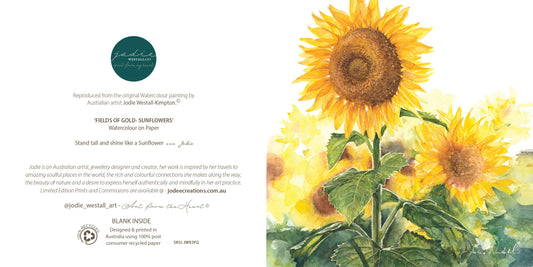 Fields of Gold- Greeting Card