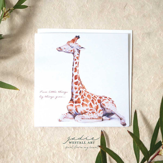Baby Giraffe - Card