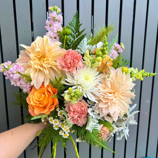 Big bright flower bouquet