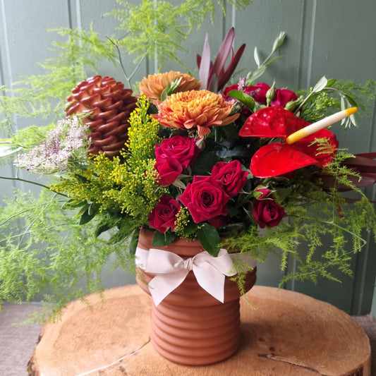Christmas Flowers and Table flower arrangements