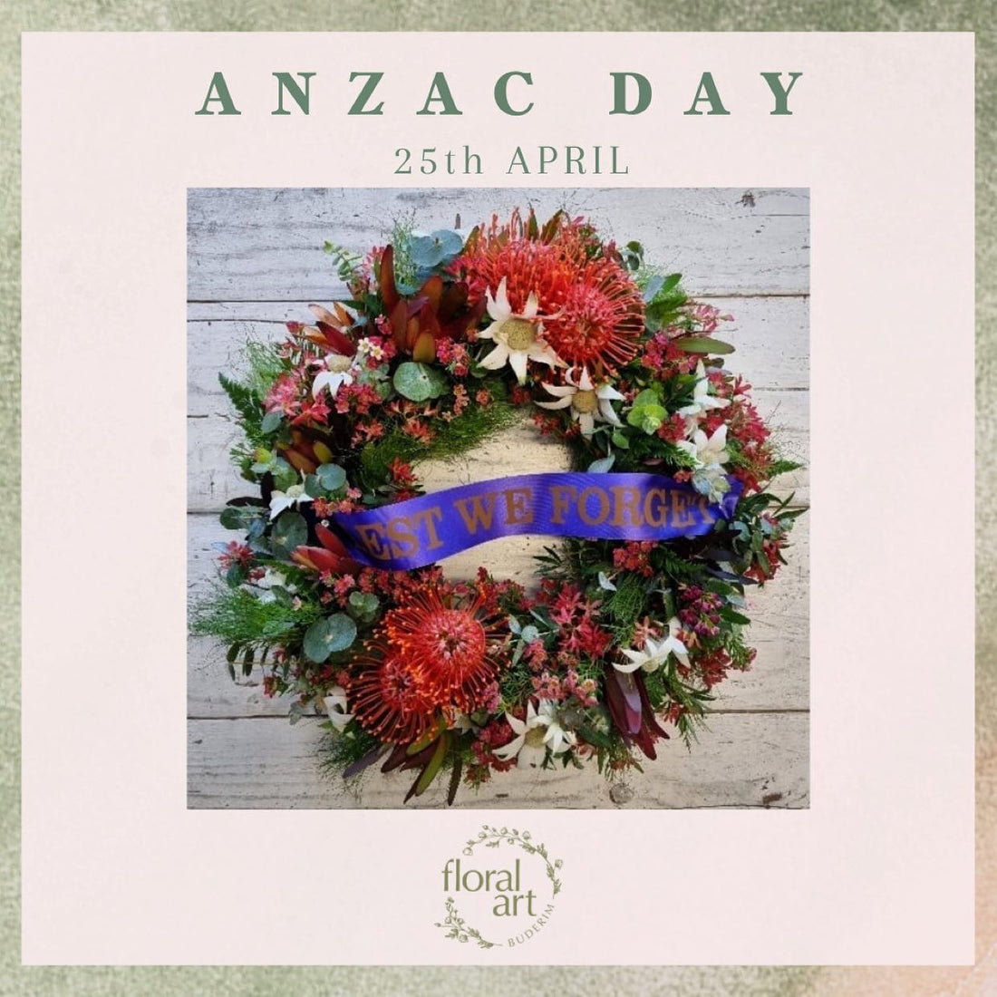 Wreaths for ANZAC Day - 25 April 2022