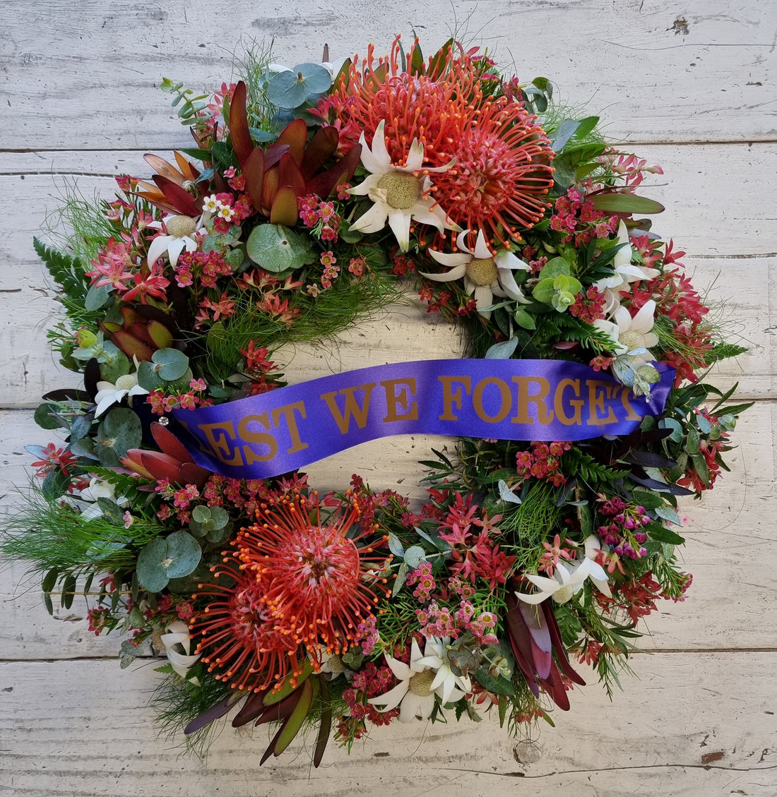Remembrance day flower wreath