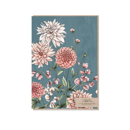 Dahlias Portrait Card