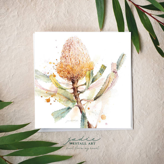 Hookers Banksia- Greeting Card
