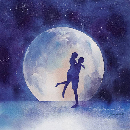 Moon Lovers - Greeting card