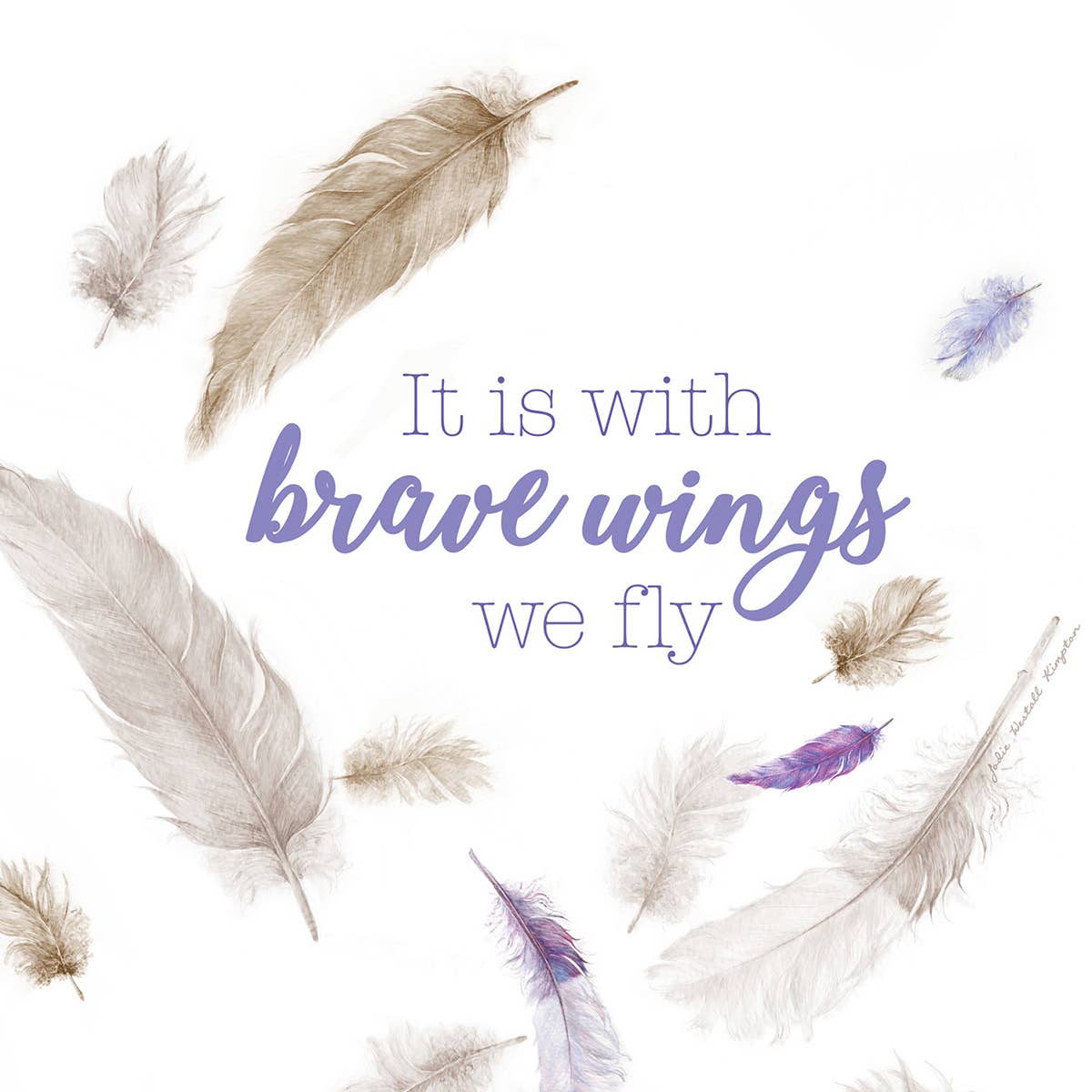 ‘Brave wings’ - Inspirational Card