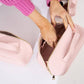 Vegan PU Leather Cosmetic Beauty Bag - Set Of 3 - Light Pink