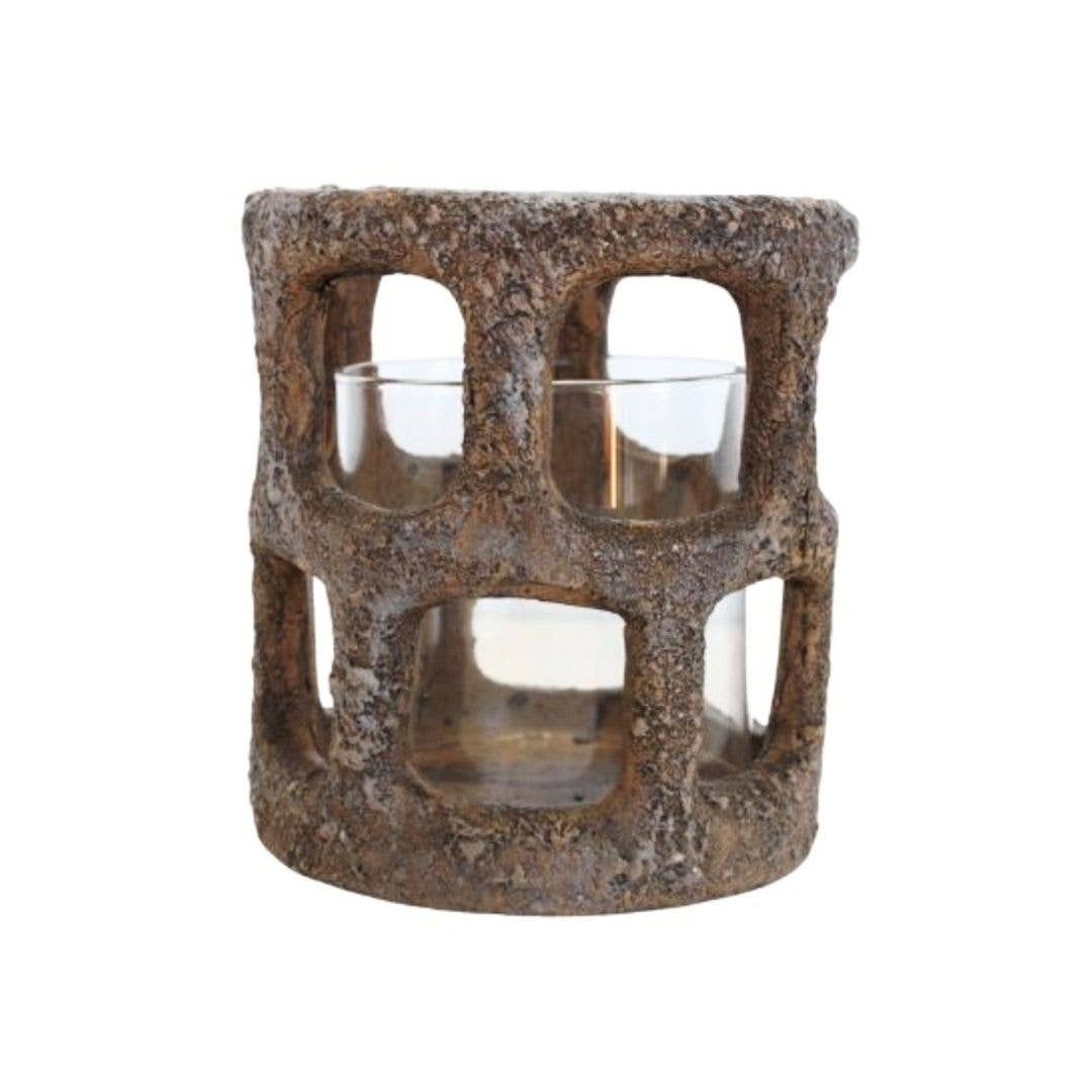 Luna Candle Holder/Vase - Rust
