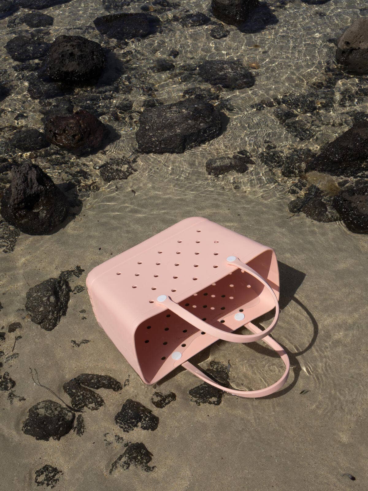 Aloha Vegan Tote Beach Bag - Peach - Large