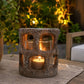Luna Candle Holder/Vase - Rust