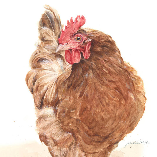 Bessie Struts her Stuff- Greeting Card