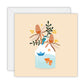 Floral with Australian Kingfisher - Greeting Card