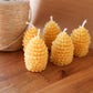 Beeswax pine candles
