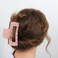 Claw Clip - Jumbo Elongated Rectangle - Baby Pink