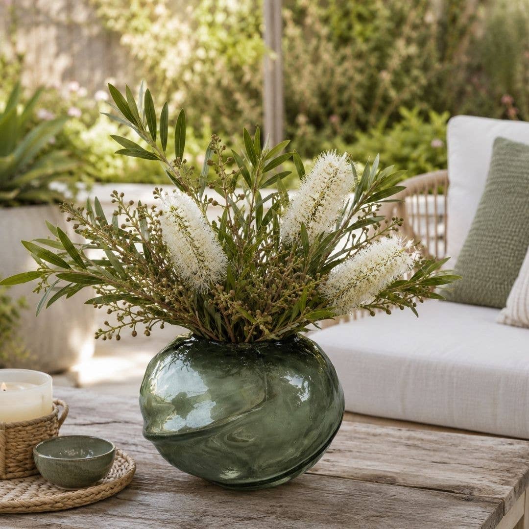 Carly Vase - Dark Green