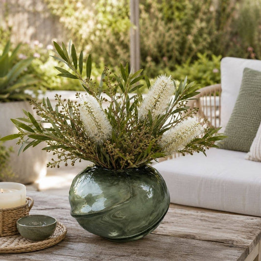 Carly Vase - Dark Green