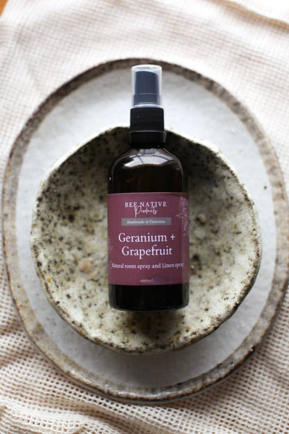 Geranium and grapefruit essential oil room spray