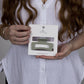 Claw Clip -- Elongated Rectangle - Sage