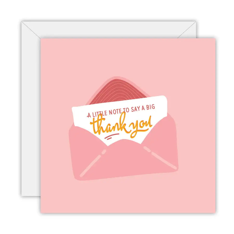 A Little Note to Say a Big Thank You - Greeting Card