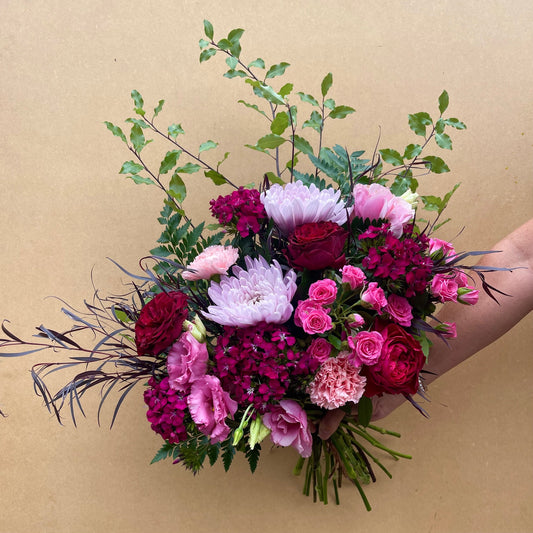 Pink and red flower bouquet