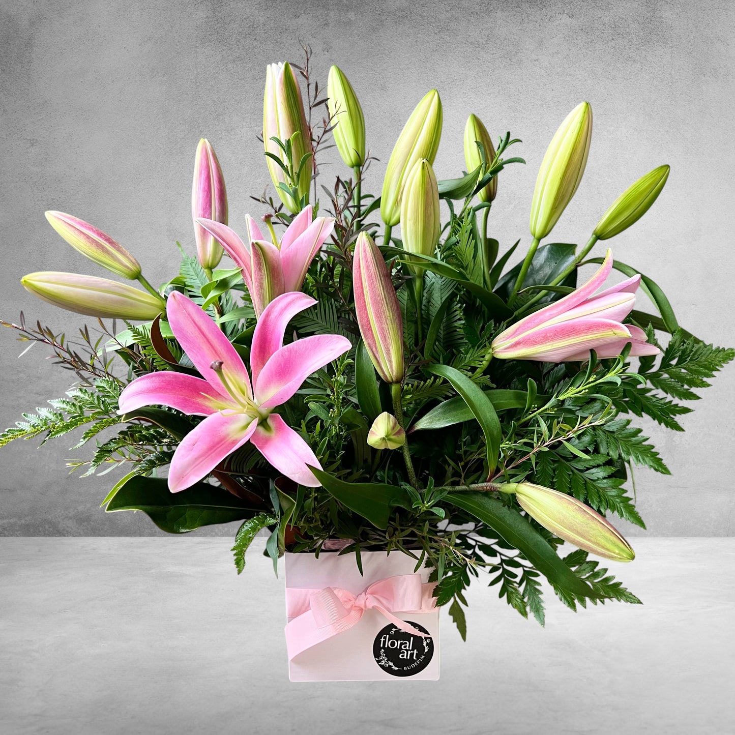 Lily Box Arrangement