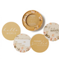 Golden flower themed milestone cards