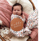 baby swaddle wrap floral print