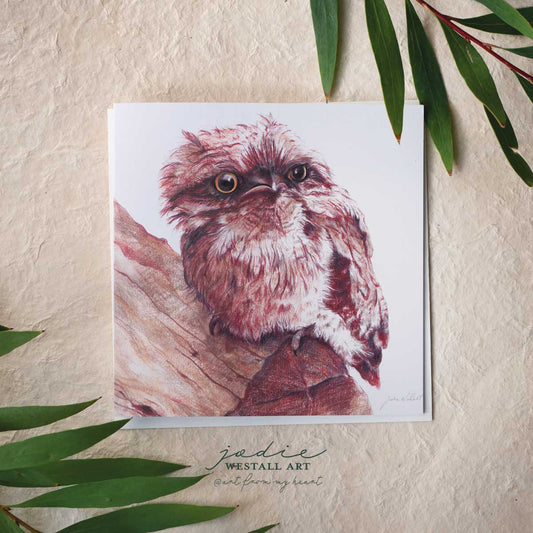 Tawny Frogmouth - Greeting Card