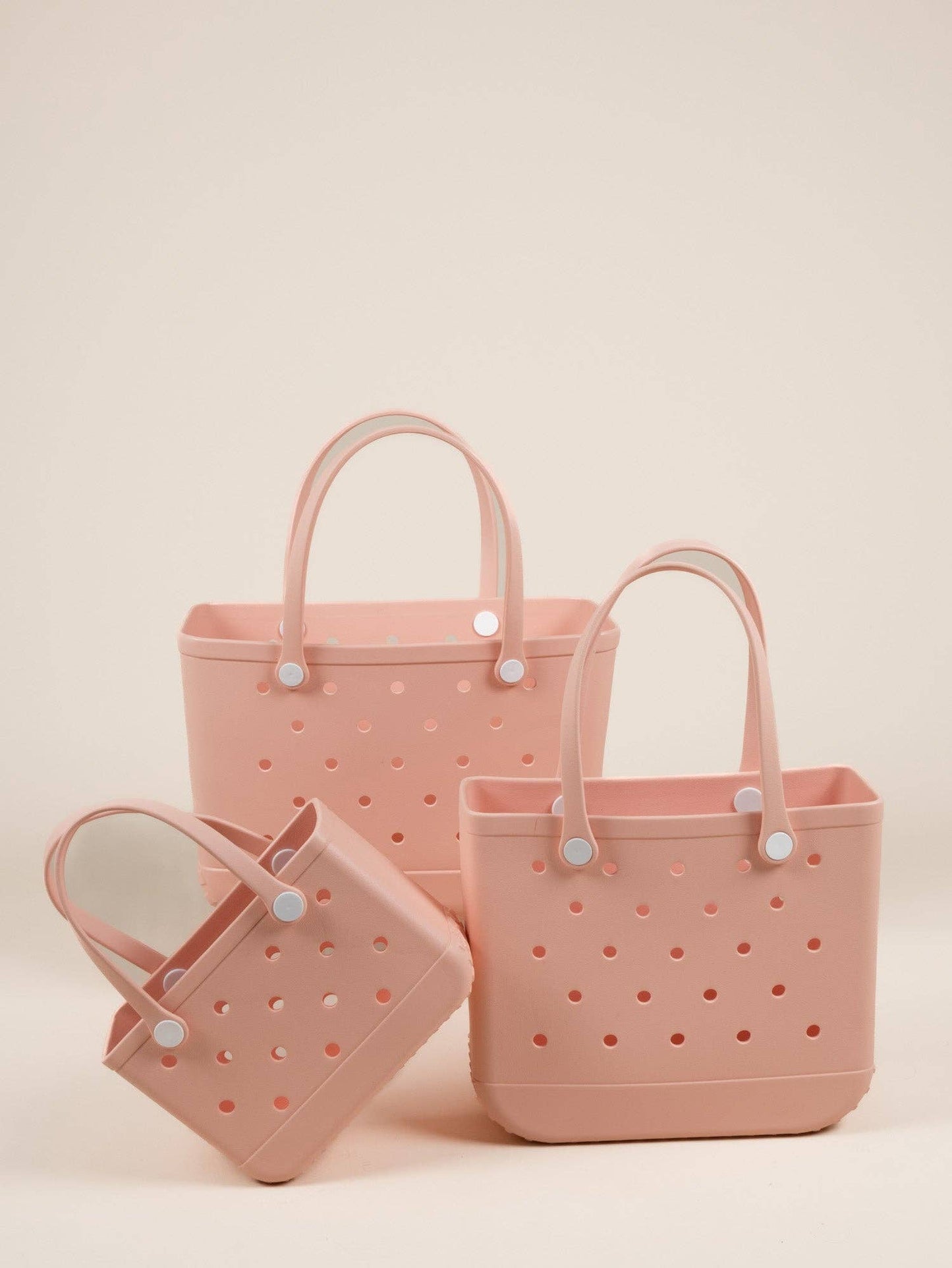 Aloha Vegan Tote Beach Bag - Peach - Large