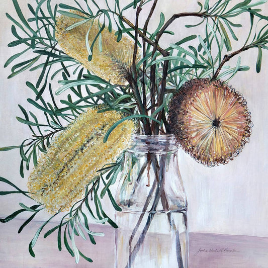 Banksia Delight - Greeting Card
