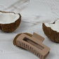 Claw Clip -- Medium Elongated Rectangle - Biscuit