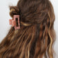 Claw Clip - Acetate Small Elongated Rectangle - Pink