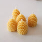Beeswax pine candles