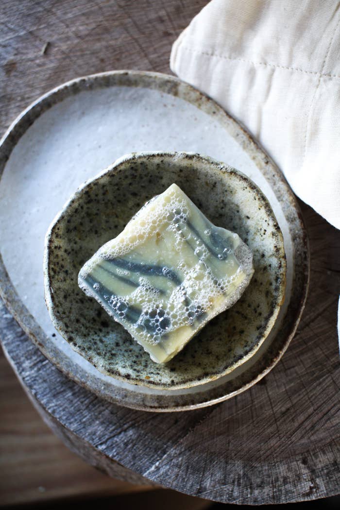 Blue gum and sweet orange natural soap