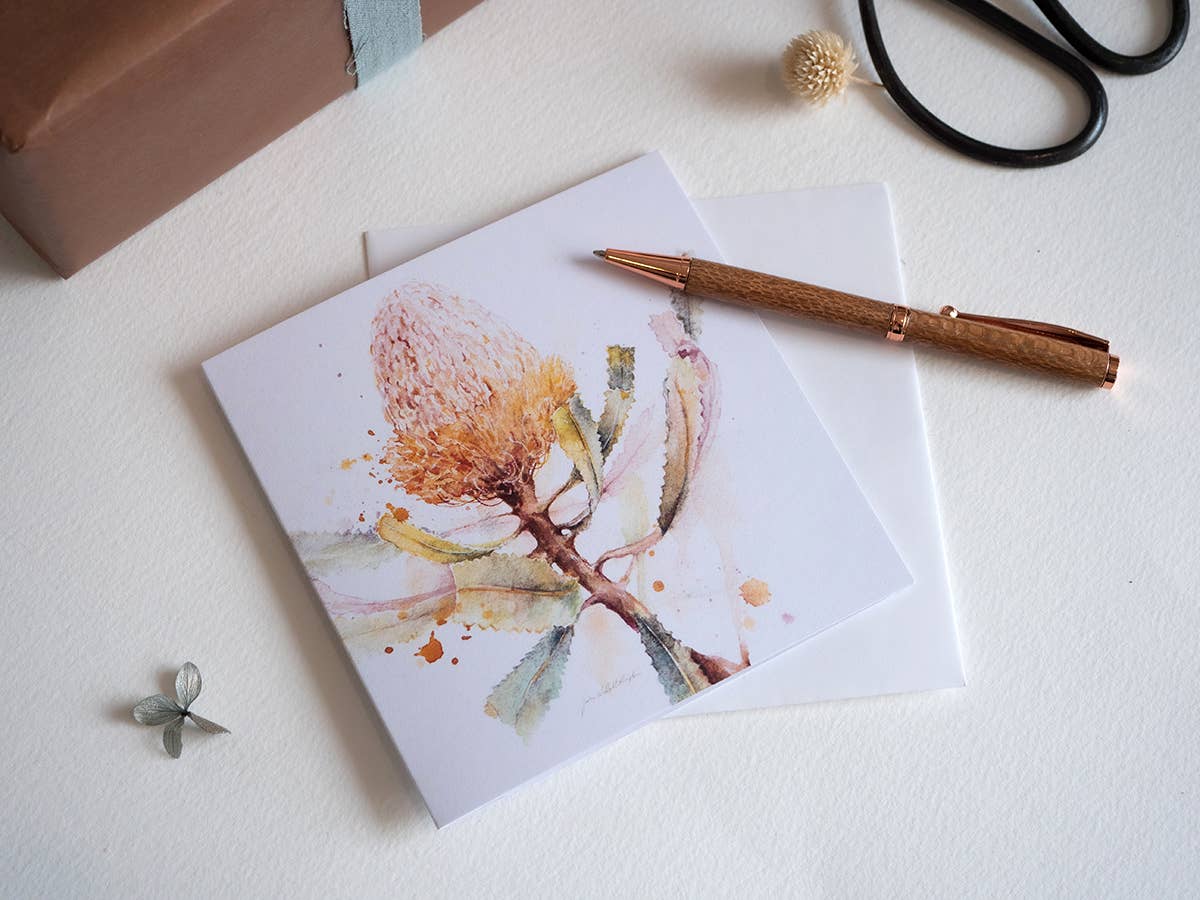 Hookers Banksia- Greeting Card