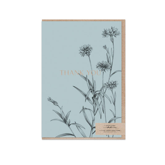 Cornflowers Thank You Card