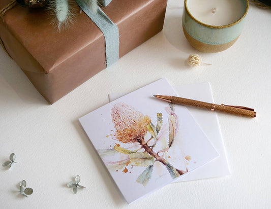 Hookers Banksia- Greeting Card